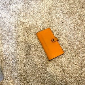 Coach mustard color wallet